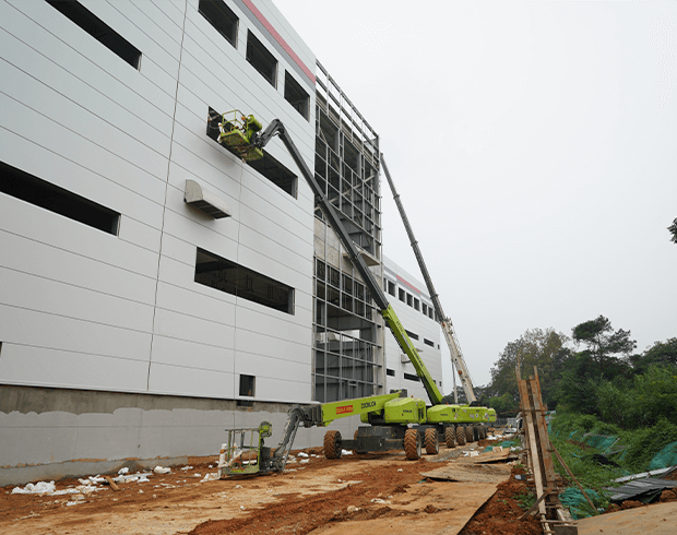 物流園幕墻安裝